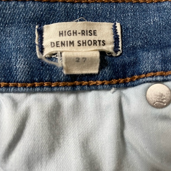 Madewell High-Rise Exposed Button Front Denim Shorts - Picture 6 of 7